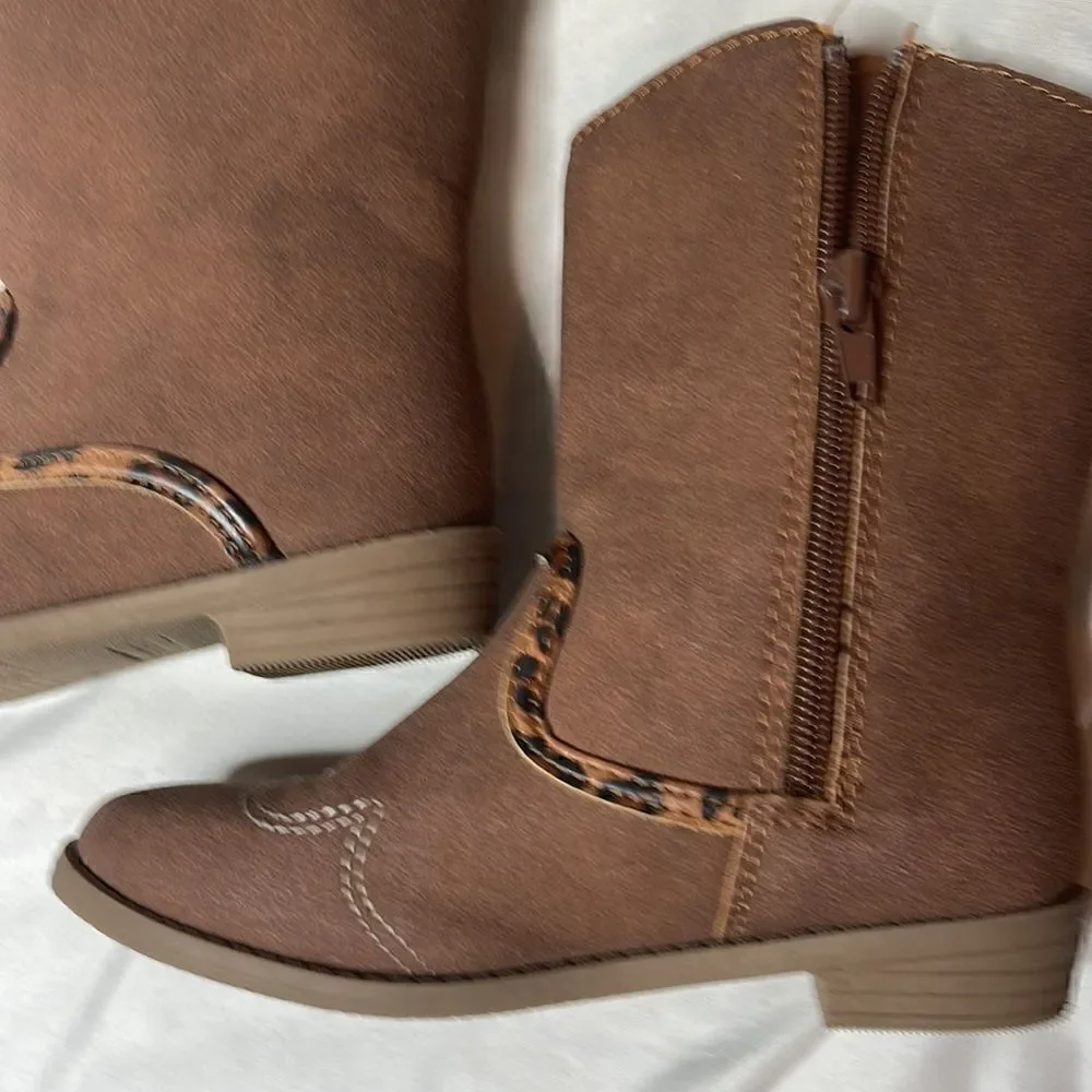 Carter’s Girl’s Marlene Western Cowgirl Boots. Size 10.